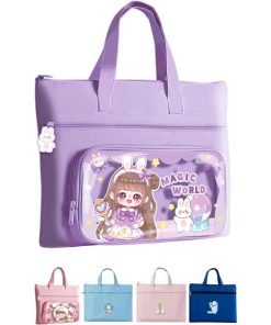 レッスンバッグ 手提げ袋 おけいこバッグ 小学生 女の子 絵本バック 習い事 a4 防水(パープル,  36cm)