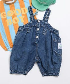 BREEZE ベビー 「Bpop」ベビーデニムサロペット