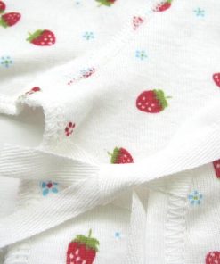 【オールシーズン対応】短肌着いちごフェア柄50cm/60cm展開12-01151【シンクビー】