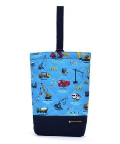 COLORFUL CANDY STYLE シューズケース キルティング ネームタグ付き マチ付き くるま大図鑑 上履き入れ 上履き袋 上靴入れ シューズ入れ