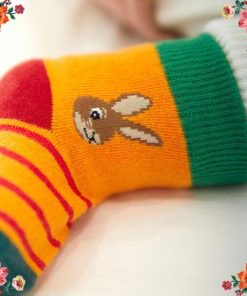 ナタリー・レテ ベビー・ソックス ハート・バニー 9-12cm　ハートうさぎの赤ちゃん用靴下