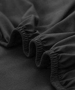 Color:ブラック_Size:セミファミリー・220x200x30cm Treeflyheart ボックスシーツ セミファミリー・ブラック 吸水速乾 シーツ ベッドカバー 220x200cmのサイズ