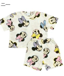 Disney ディズニー トムとジェリー スヌーピー パジャマ ベビー キッズ 半袖 夏 半ズボン ミッキー ミニー  子供 上下 寝間着 セットアップ ルームウェア 部屋着