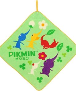 ループタオル　ピクミン　ピクミンデイタイム　【ネコポス】抗菌防臭加工済み　ループ付きタオル　お名前ネームタグ付き
