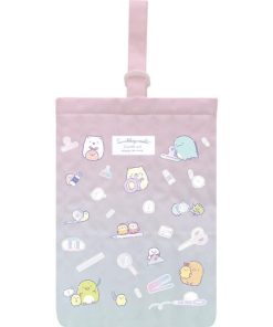 すみっコぐらし シューズバッグ 上靴袋 体育館 ハッピースクール 2025年モデル かわいい 小学校 入学 お祝い サンエックス [01] 〔合計1100円以上で購入可〕