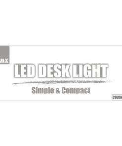 マクサー電機 LED DESK LIGHT デスクライト 卓上 スリム コンパクト ホワイト MCTD-UW