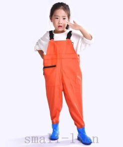 ウェーダーキッズプレイウェアお砂場着レインシューズレインパンツ子供用子供レインコートウェーダー胴長胴付長靴サロペット砂場オ